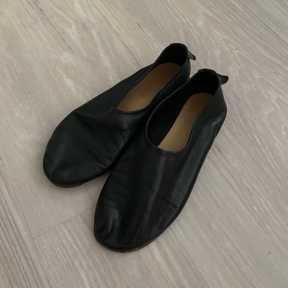 martiniano glove shoe style Handmade black leather shoes